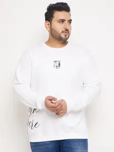 Club York Plus Size Printed Fleece Sweatshirt