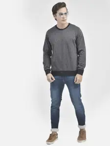 Crimsoune Club Self Design Long Sleeves Sweatshirt