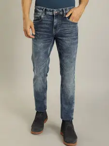 Indian Terrain Men Kruger Skinny Fit Mid-Rise Clean Look Heavy Fade Stretchable Jeans