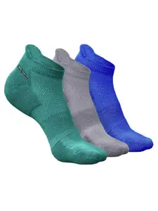 Heelium Men Pack Of 3 Anti-Bacterial Ankle-Length Socks