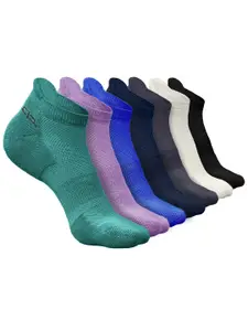 Heelium Men Pack Of 7 Patterned Ankle Length Socks