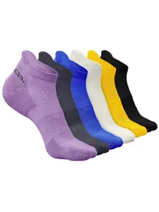 Heelium Men Pack of 6 Ankle-Length Anti-bacterial Socks