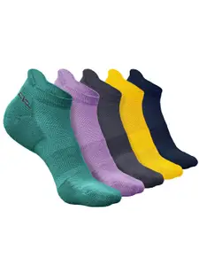 Heelium Men Pack Of 5 Breathable Ankle Length Socks