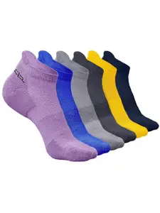 Heelium Men Pack Of 6 Patterned Ankle Length Socks