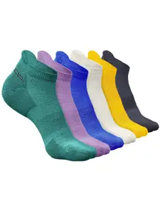 Heelium Men Pack of 6 Ankle-Length Anti-Bacterial Socks