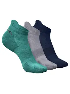 Heelium Men Pack of 3 Ankle-Length Anti-bacterial Socks