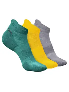 Heelium Men Pack Of 3 Anti-Bacterial Ankle Length Sock