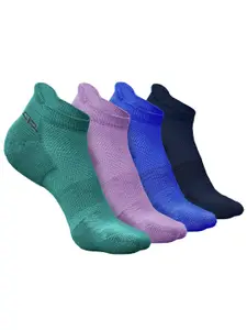Heelium Men Pack Of 4 Anti-Bacterial Odour-Free Ankle Length Socks