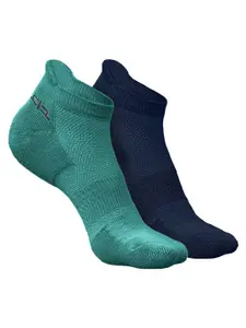 Heelium Men Pack Of 2 Patterned Anti-Bacterial Ankle-Length Socks