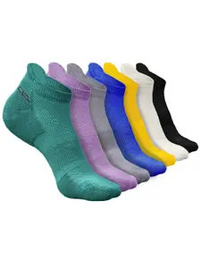 Heelium Men Pack Of 7 Odour-Free Ankle-Length Bamboo Socks