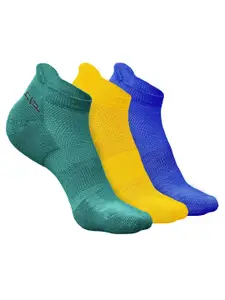 Heelium Men Pack Of 3 Anti-Bacterial Breathable Ankle Length Socks