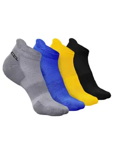 Heelium Men Pack Of 4 Odour Free Ankle Length Socks