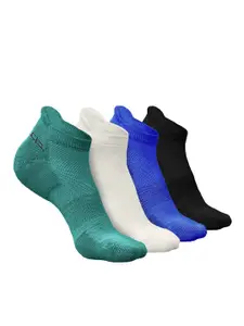 Heelium Men Pack Of 4 Breathable Ankle Length Socks