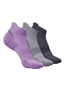 Heelium Men Pack Of 3 Self-Design Ankle-Length Socks
