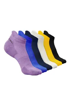Heelium Men Pack Of 6 Anti Bacterial Ankle Length Socks