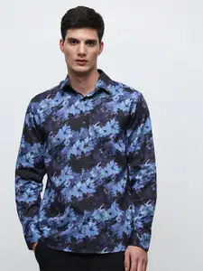 SELECTED Slim Fit Floral Printed Pure Cotton Casual Shirt