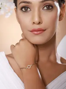 Anouk Gold-Plated Stone Studded Bracelet