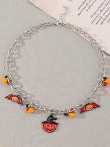 SALTY Trick Or Treat Silver Necklace