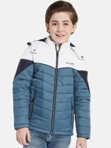 Octave Boys Hooded Colourblocked Puffer Jacket