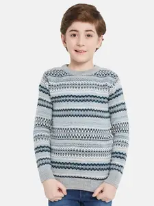 Octave Boys Striped Cotton Pullover Sweaters