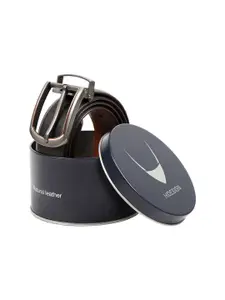 Hidesign Men Textured Leather Formal Belt