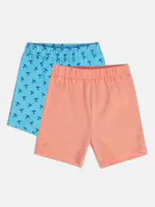 MINI KLUB Boys Pack Of 3 Printed Pure Cotton Shorts