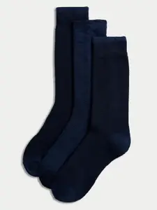 Marks & Spencer Men Pack Of 3 Calf-Length Socks