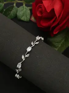 YouBella Women Silver-Plated Link Bracelet