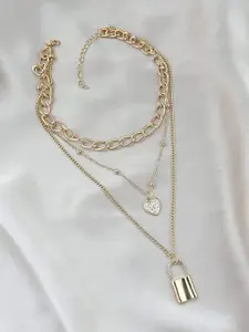 YouBella Gold-Plated Layered Necklace
