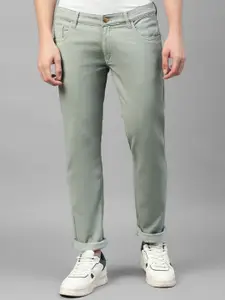 Allen Cooper Men Slim Fit Mid-Rise Coloured Shade Clean Look Stretchable Jeans