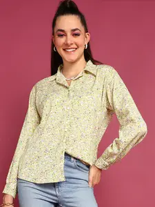 Popwings Floral Printed Smart Casual Shirt
