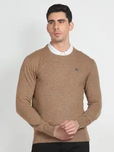 Arrow Sport Round Neck Woollen Sweater