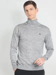 Arrow Sport Turtle Neck Acrylic Wool Pullover Sweater