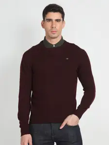Arrow Sport Round Neck Woollen Sweater