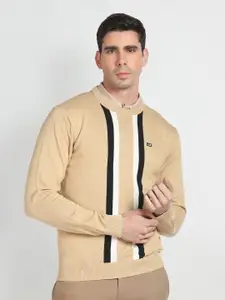 Arrow Sport Round Neck Striped Pullover Pure Cotton Sweater