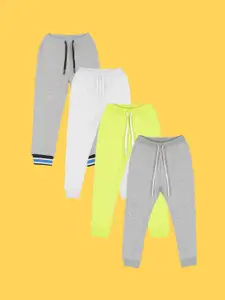 Anthrilo Boys Pack Of 4 Relaxed Fit Fleece Joggers
