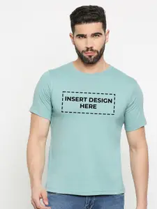 MOD ECRU Insert Design Here Typography Printed Cotton T-shirt