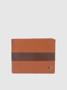 Allen Solly Men Colourblocked Leather Two Fold Wallet