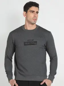 Arrow New York Typography Printed Pullover Sweatshirt