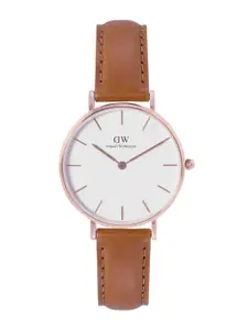 Daniel Wellington Women Petite Durham Leather Straps Analogue Watch- DW00100172K