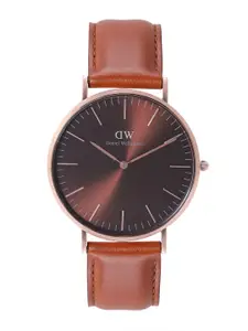 Daniel Wellington Men Leather Straps Analogue Watch DW00100627K