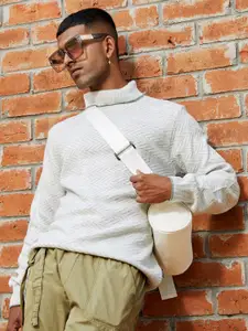 Campus Sutra Turtle Neck Woollen Pullover