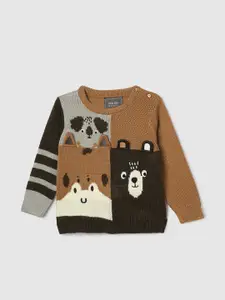 max Boys Self Design Acrylic Pullover Sweaters