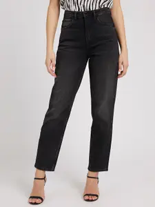 GUESS Women Tapered Fit Comfort High-Rise Jeans