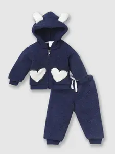 Moms Love Girls Hooded Jacket with Pyjamas