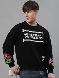 Free Authority Minecraft Printed Loose Fit Pullover
