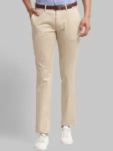 Parx Men Tapered Fit Mid Rise Regular Trousers
