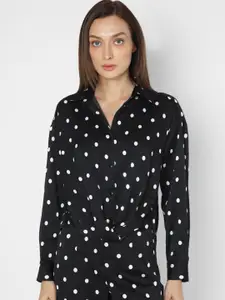 Vero Moda Polka Dot Printed Oversized Casual Shirt