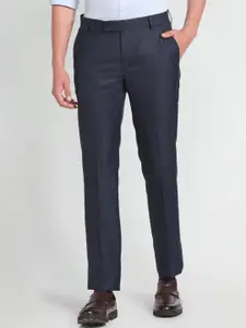 Arrow Men Mid-Rise Dobby Formal Trousers