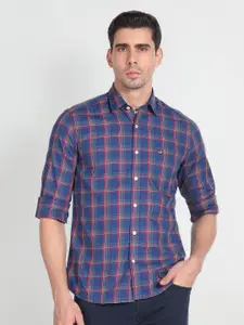 Arrow Sport Slim Fit Tartan Checks Pure Cotton Casual Shirt